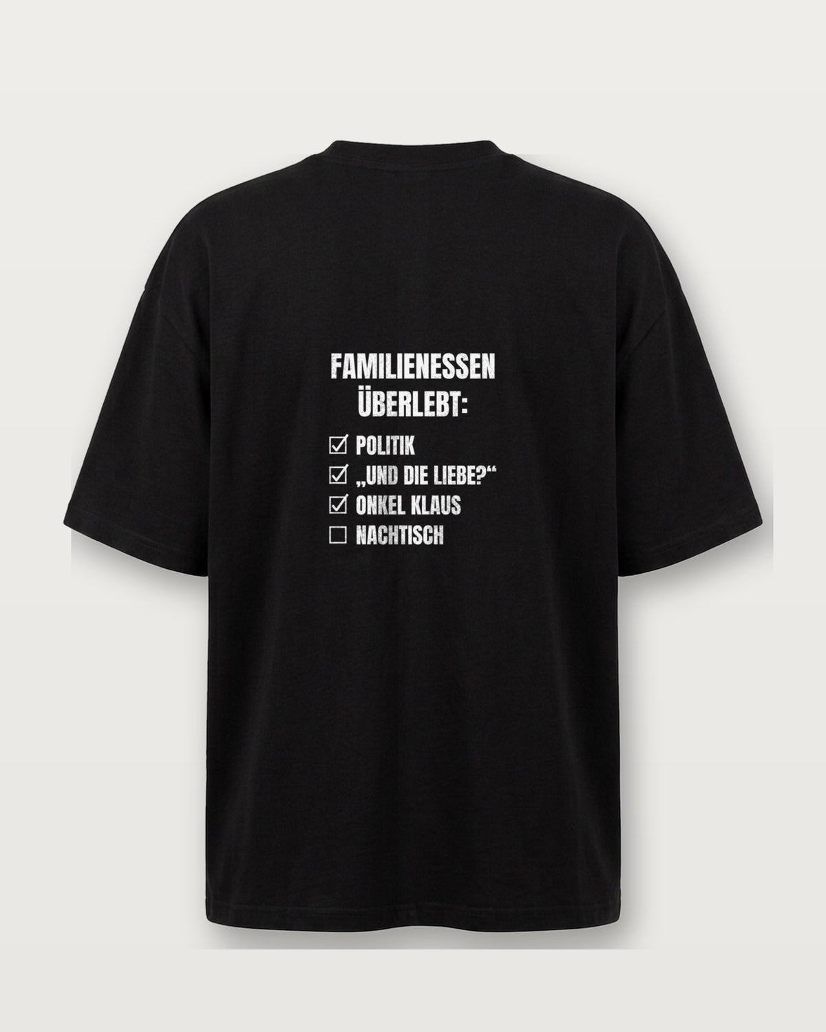 Familienessen überlebt - Schwarz
