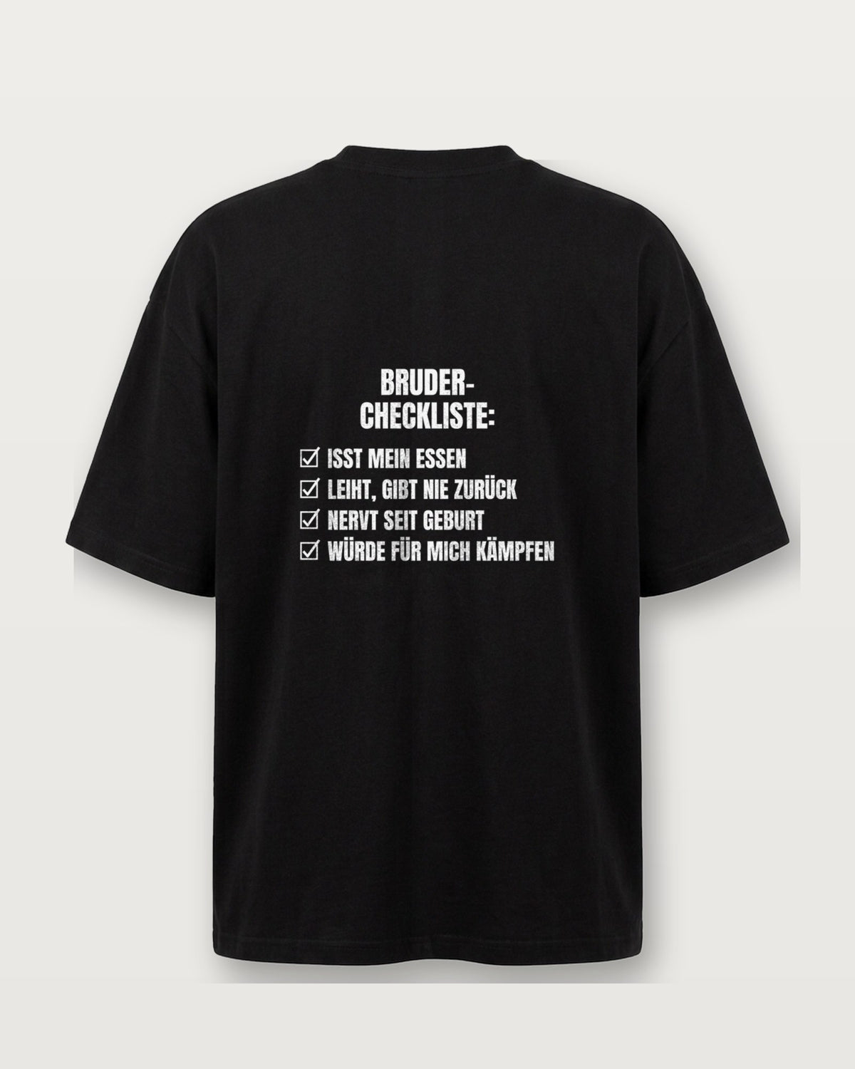 Bruder-Checkliste - Schwarz
