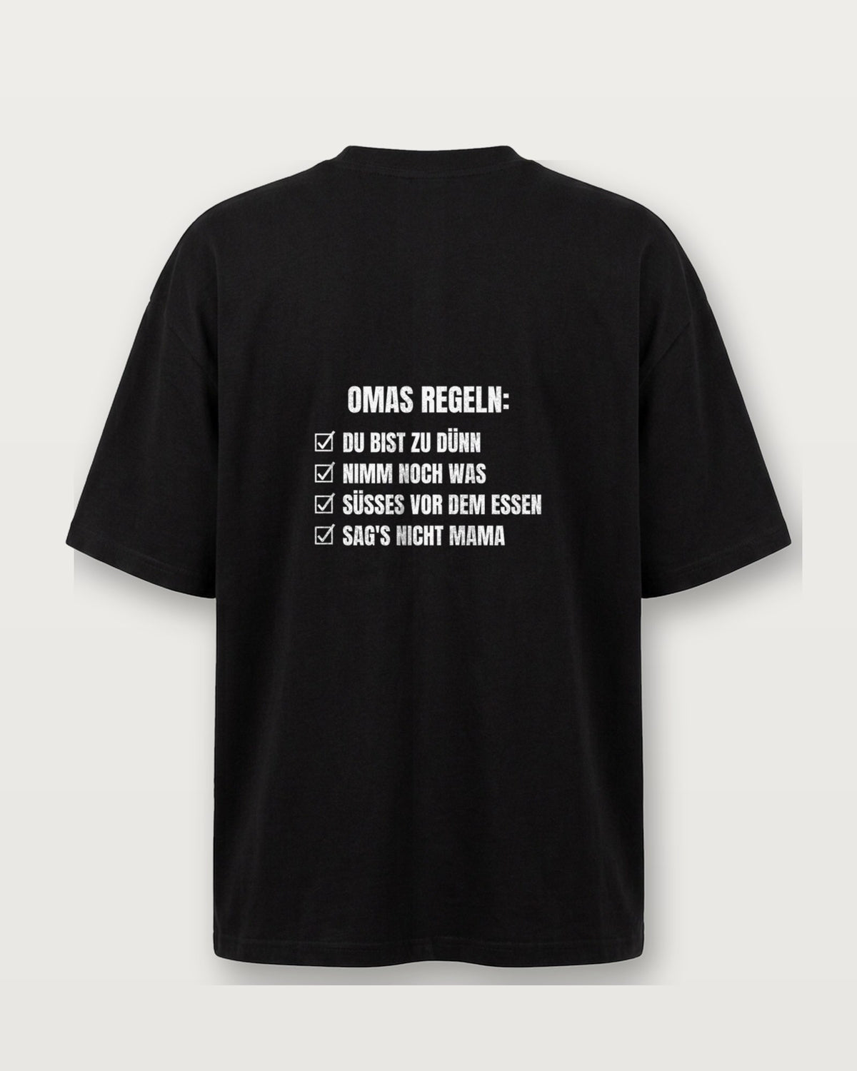 Omas Regeln - Schwarz