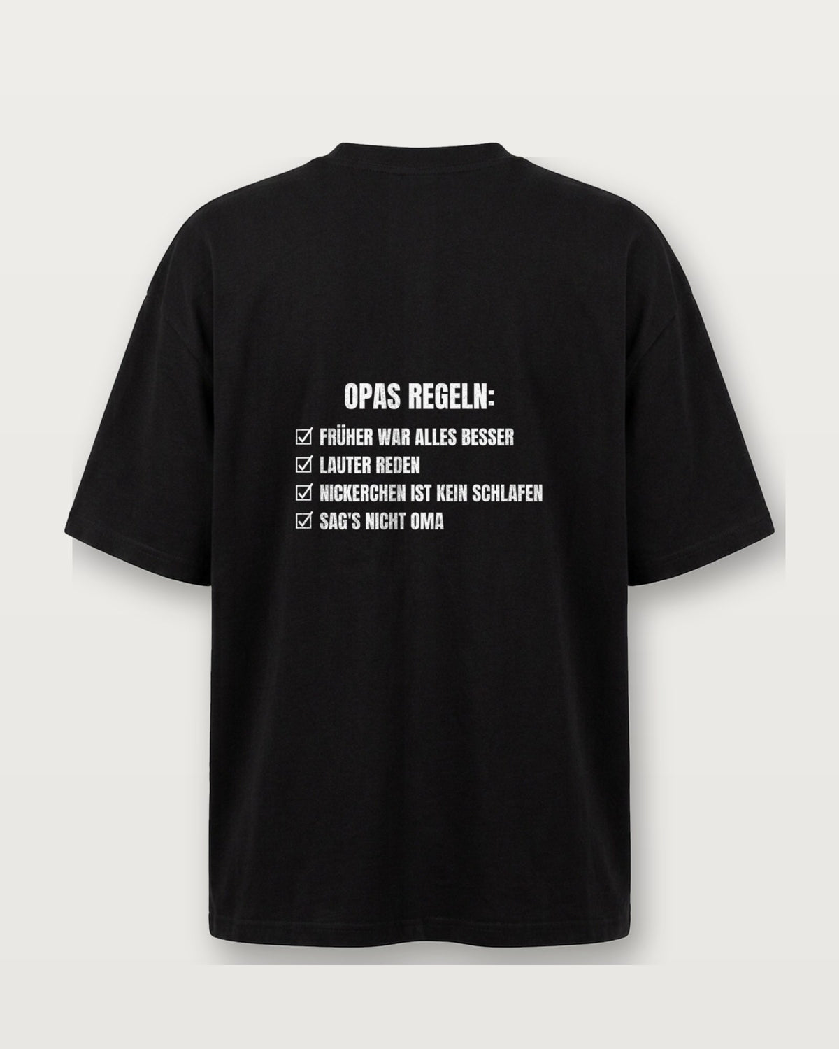 Opas Regeln - Schwarz