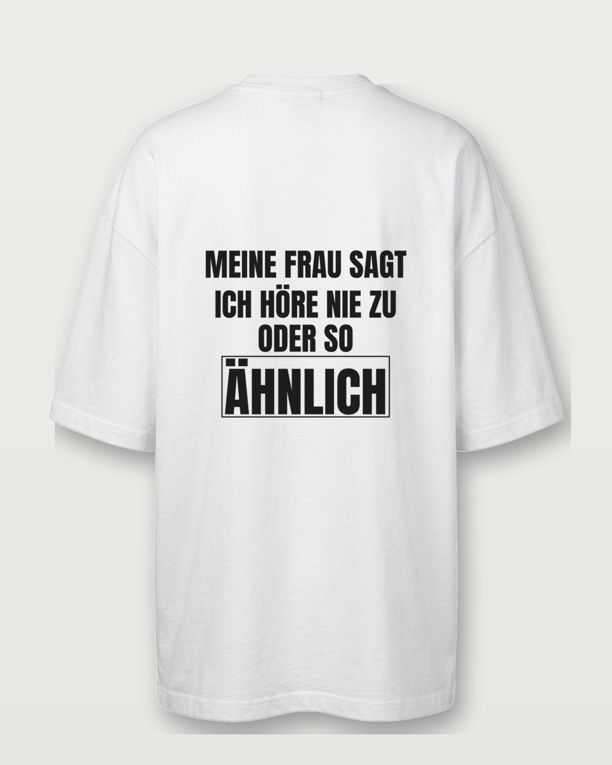 Meine Frau sagt, ich höre nie zu. Oder so ähnlich - Weiß