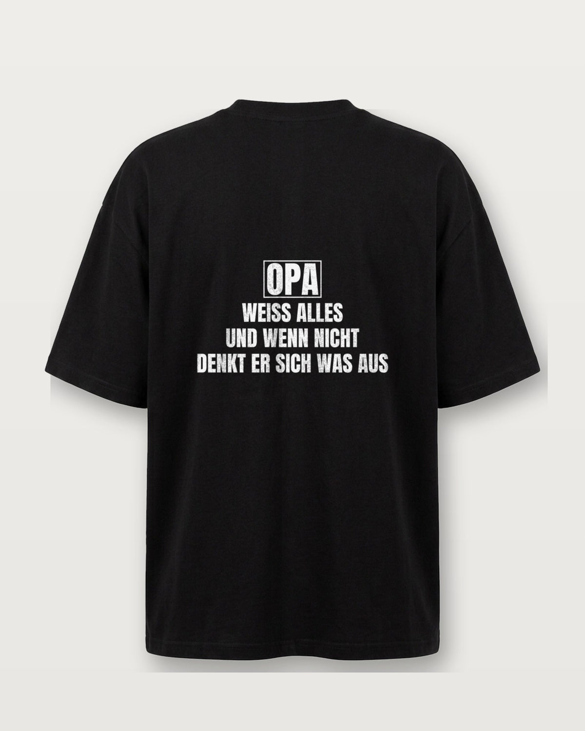 Opa weiß alles, und wenn nicht, denkt er sich was aus - Schwarz